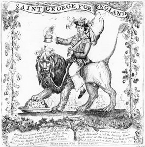 Sint Joris voor Engeland, 1781 door English School
